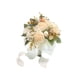 thumbnail image 2 of Ramo de novia para dama de honor, flores artificiales elegantes y románticas. Blanco, 2 of 9