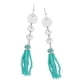 thumbnail image 5 of Pendientes colgantes de gota con borlas lineales de cadena larga, pendientes de gancho para oreja para mujer, s de San Valentín, de mú si, 5 of 9