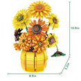 thumbnail image 2 of Set de construcción Maymeledi Sunflower con jarrón inspirado en Van Gogh, 2 of 7