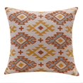 thumbnail image 2 of Harlow Hill 20" x 20" Yellow/Rust Geometric Cotton Adult Decorative Throw Pillow Cover, 2 of 8