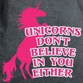 thumbnail image 3 of CafePress - Unicorns Don't Believe In Women's Classic T Shirt - Women's Traditional Fit Dark T-Shirt, 3 of 4