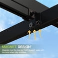thumbnail image 6 of Clouddwell 12x10 ft Outdoor Pergola with Extended Canopy, Retractable Shade Pergola for Patio & Backyard, Blocks Low-Angle Sun, UV Protection, Khaki, 6 of 9