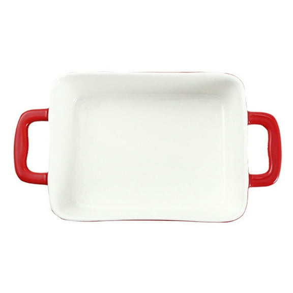 OFFIGAM Premium Red Ceramic Baking Pan Versatile Home Kitchen Accessory for Baking