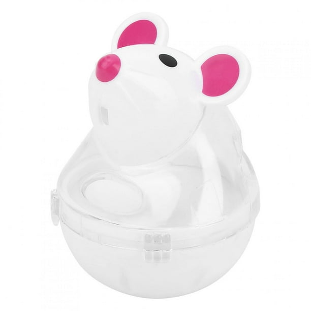 Pet Cat Dog Dispensador de Alimentos Ratones Vaso Alimentador de Fugas Juguete de Bola de Diseño Lento Blanco ANGGREK Otros