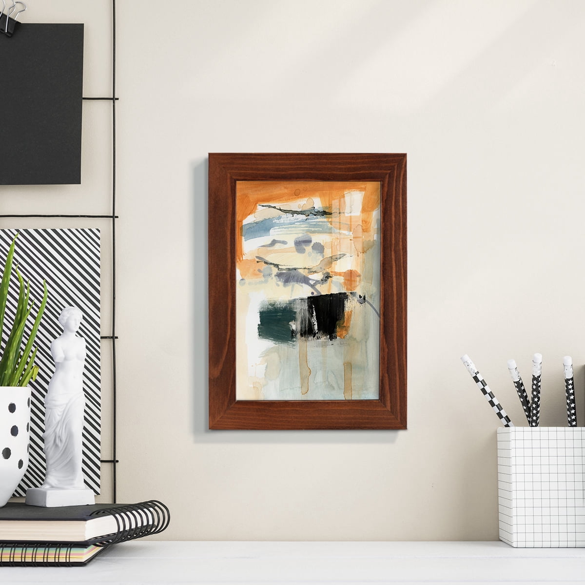Seria I - Framed Print w/glass - Chestnut