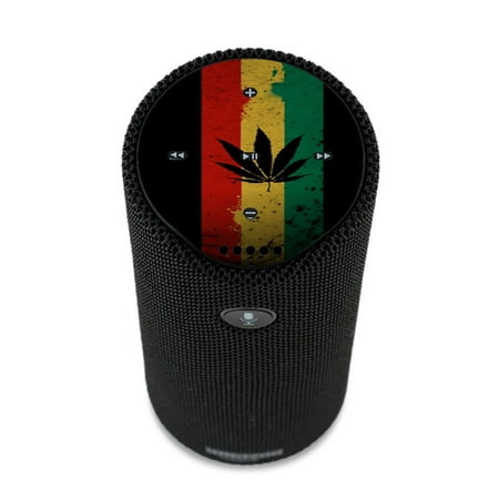 Skin Decal For Amazon Echo Tap Skins Stickers Cover / Rasta Weed Pot Leaf (Best Weed Vaporizer On Amazon)
