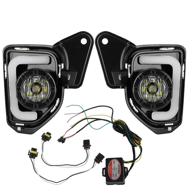 Ficarrico 12V LED DRL Luces de circulación diurna Faros antiniebla 6000K? 6500K se adapta a Hiace 2014?2018