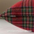 thumbnail image 3 of Christmas Red Plaid Throw Pillow Covers 18x18 Inch Set of 2 Buffalo Check Holiday Decorative Cushion Case Farmhouse Home Decor for Couch Bed Living Room, 3 of 6