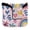 Hand Drawn Flower Rainbow Heart, variant on Haosy Cherry with Gingham Golf Mallet Putter Cover Strong Magnetic Leather Golf Club Headcover Closure