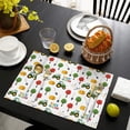 thumbnail image 4 of Cartoon Tractors Hay Bales White Pattern Summer Placemats Table Placemats Set Of 4-Linen Kitchen Washable Placemats Table Mats 11.8"x17.7" Non-Slip Heat Resistant, 4 of 6