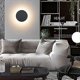 thumbnail image 3 of Indoor Round Wall Lamp Industrial Wall Light Led 7w 3000k Warm White Wall Lamp Ideal For A Loft Hall Or Bedroom, 85/265v (black), 3 of 5