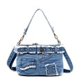 thumbnail image 2 of Bolso de mezclilla personalizado para mujer, estilo Y2K, bolso de hombro minimalista para niñas, ropa de calle, bolso de mano de lujo de gran capacidad para mujer, 2 of 5
