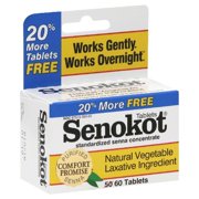 Senokot Natural Vegetable Laxative Ingredient, 60 ea