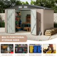 thumbnail image 2 of ChaoLink 8x10 FT Metal Storage Sheds Outdoor,Metal Yard Garden Shed Kit,Tool Shed with Lockable Door,Utility Sheds Buildings for Backyard Garden Patio Lawn, 2 of 9
