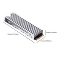 thumbnail image 3 of M.2 2 2280 Disipador de calor SSD de aluminio para consola de juegos PS5 Alloy Cooler Silver Sywqhk Para estrenar, 3 of 6