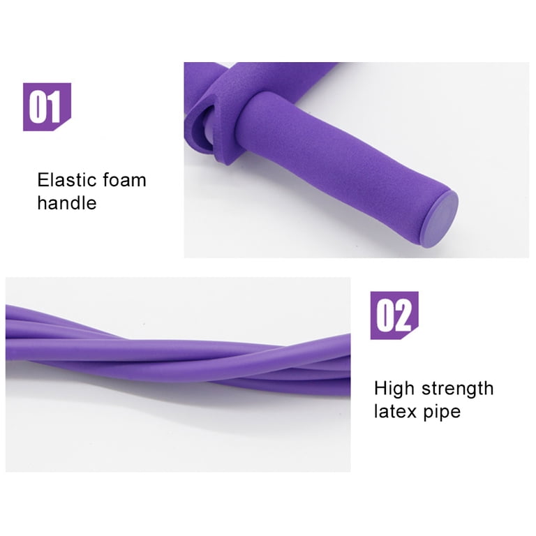 Stretching Equipment Elastic Exercise Bands With Foam Handles & Pedal ...
