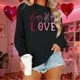thumbnail image 4 of Craaazy Women's Long Sleeve Casual Valentine Clothes Round Neck Blouse Funny Love Heart Printed Tops Gifts, 4 of 6