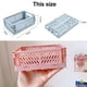 thumbnail image 3 of Paquete de 4 minicestas de plástico para el hogar, organizador de cajas de almacenamiento para la cocina, cestas de almacenamiento plegables apilables, 3 of 5