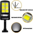 thumbnail image 3 of Outdoor 120cob Solar Human Body Sensor Street Light Outdoor Waterproof Wall Light Led Garden Light, 3 of 3