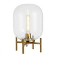 thumbnail image 3 of Henn&Hart 9" Brass Metal/Glass Table Lamp, 3 of 9