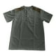 thumbnail image 3 of pstuiky camisetas para hombre, Camisa de punto informal de verano para hombre, de color liso, con cuello abierto, transpirable, de manga corta, con cuello de manga corta s, 3 of 4