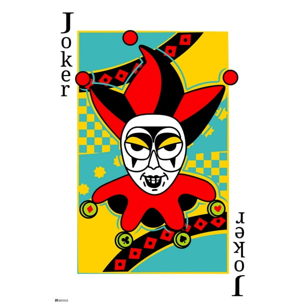 Joker Playing Card Art Full Color Poker Room Game Room Casino Gaming
