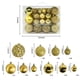 thumbnail image 4 of Juego de adornos de bolas de Navidad 50PCS | Estilos y tamaños surtidos Decoraciones de árboles navideños | Plástico Mate Brillante con Purpurina | Paquete de regalo de repisa de corona fácil de, 4 of 5