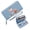 Blue, variant on GEEAD Wallet with Large Capacity Zip for Women Secure Wallet for Women whimsical checkered dress kitten Everyday Wallet Elegant Accessory