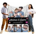 thumbnail image 4 of Photo Blanket Customized Customized Blanket Gifts for Best Friend Sister Family Dad Mom Daughter Son (7 Size) Blankets, 4 of 5