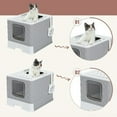 thumbnail image 6 of US Gray Self-Cleaning Hooded Cat Litter Box Enclosed Large Kitty Toilet Refill, 6 of 10