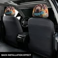 thumbnail image 5 of 2 PCS Car Headrest Cover, Painted Flower Puppy Soft Car Seat Head Rest Cover Protector Interior Car Accessories Seat Covers for Cars Truck Auto Only Covers, 5 of 8