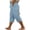 Light Blue, variant on Womens Plus Cotton Linen Capri Pants Casual Loose Fit Summer Cropped Pants with Lace Detail Beach Trousers with Pockets,Olive Green,XL