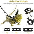 thumbnail image 2 of Adjustable Bearded Dragon Harness and Leash, 3 Size Adjustable Lizard Leash with Bat Wings, 3 Size Leather Reptile Leash Outdoor Harness Leash, (S/M/L 3 Pack), 2 of 8