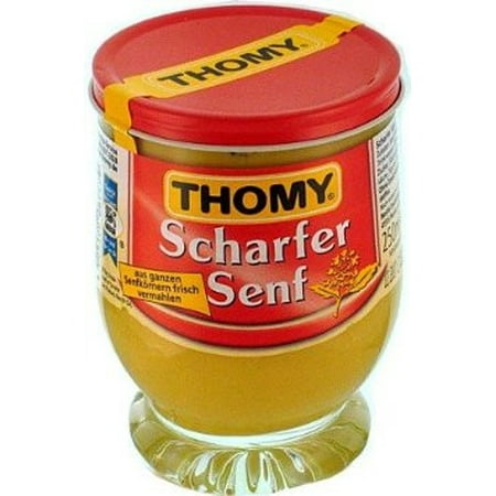 Thomy Scharfer Senf, HOT Mustard, 250ml glass