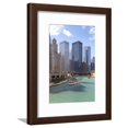 thumbnail image 1 of Tourist Boat on Chicago River with Glass Towers Behind on West Wacker Drive, Chicago, Illinois, USA, Scenic Transportation Framed Art Print Wall Art by Amanda Hall Sold by Art.Com, 1 of 5