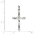 thumbnail image 3 of Sterling Silver Polish Finish C.Z Cross Pendant, 3 of 4