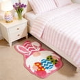thumbnail image 4 of Rug Clearance! YZEGDCH Easter Bathroom Mat Easter Eggs Bunny Indoor Outdoor Non-Slip Mat for Easter Entrance Bathroom Decoration, 4 of 6