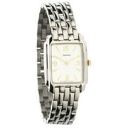 Women's White Dial Rectangular Watch