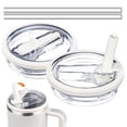 thumbnail image 1 of Vaso con tapa abatible, 1,2 L, paquete de 2 unidades BLACKYEW para Stanley, 40 oz, 1 of 7