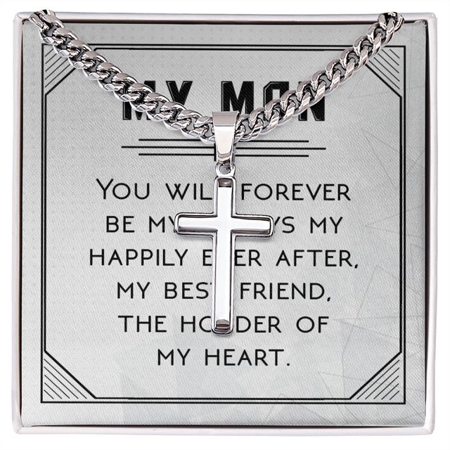 You Will Forever Be My Always Artisan Cross Cuban Chain Link