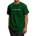 thumbnail image 2 of You Are Enough Tshirt for Men Summer Short Sleeve Crewneck Dear Person Behind Me Shirt Mens Graphic Tee, 2 of 6