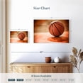 thumbnail image 4 of Elephant Stock Orange Basketball Wall Art - Horizontal Canvas Wall Art - Living Room Wall Decor - Photography Sports Canvas - Brown And Beige Decor - 12" x 8", 4 of 8