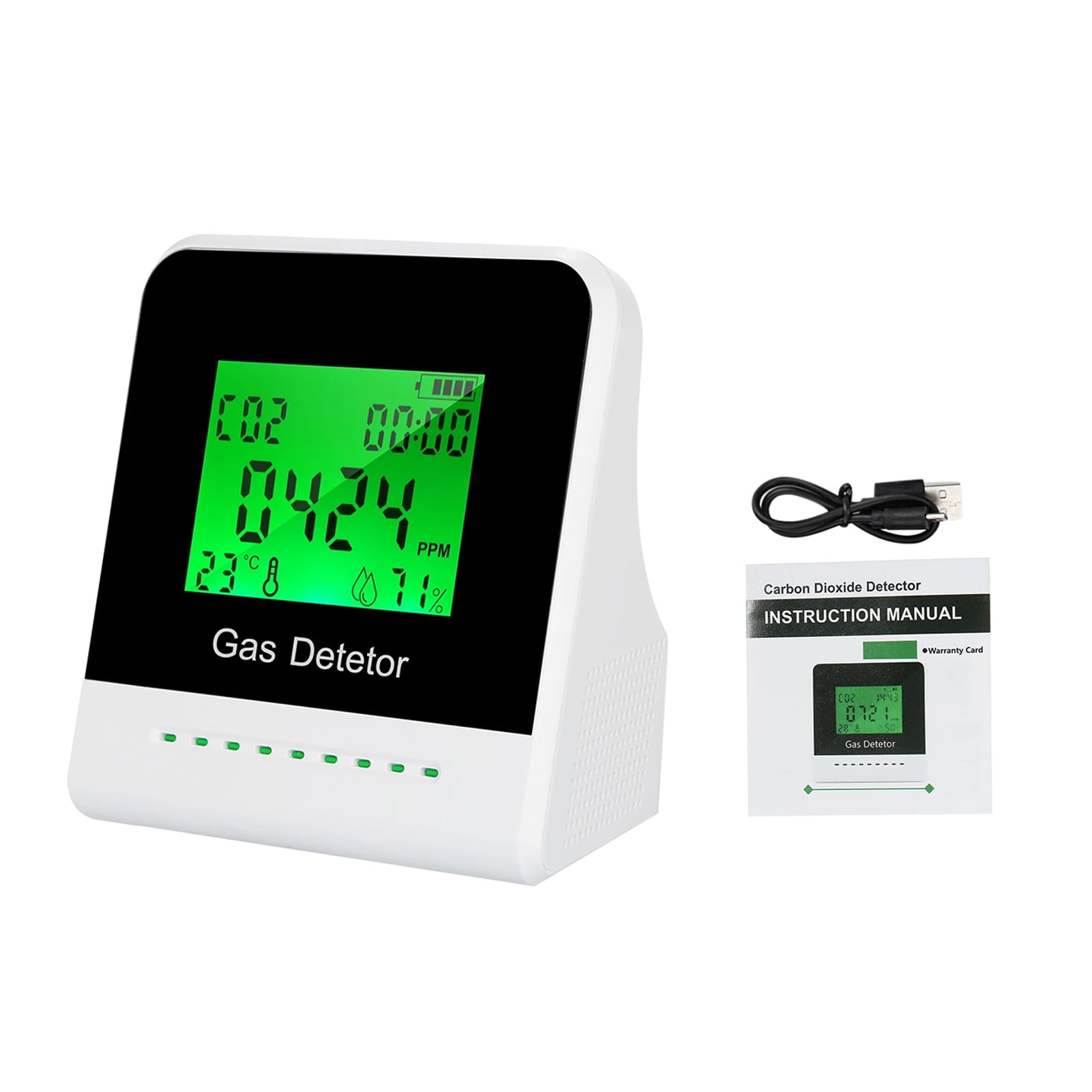 Multifunction Air Quality Monitor Meter PM2.5 Detector LCD Display Carbon Dioxide for Indoor with Alarm Clock Multifunction Air Quality Monitor Meter PM2.5 Detector LCD Display Carbon Dioxide for Indoor with Alarm Clock