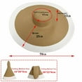 thumbnail image 3 of CONZONE Womens Sun Straw Hat Wide Brim Beach Hats For Women, 3 of 3