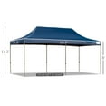 thumbnail image 6 of Outsunny 10' x 20' Pop Up Canopy Tent with Sidewalls & Doors, Instant Tents for Parties with Wheeled Carry Bag, Height Adjustable, for Outdoor, Garden, Patio, Blue, 6 of 7