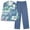 Blue, variant on Guluxicc Lounge Sets for Women 2 Piece Floral Button Down Shirts and Wide Leg Pants Pullover Pajamas Sleepwear Pjs Set Outfits, Blue, S