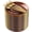 Brown gold, variant on 200 Pcs Brown 6-Inch Amber Plastic Dessert Plates with Gold Rim, Includes 100 Hammered Appetizer Plates and 100 Disposable Gold Forks for Wedding Party Celebration