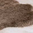 thumbnail image 4 of Allstar Beige Rug, High Quality Faux Sheep / Polar Bear Shape, No-Shedding, Ultra- Extended Pile Height Shag (2' 11" x 3' 11"), 4 of 5