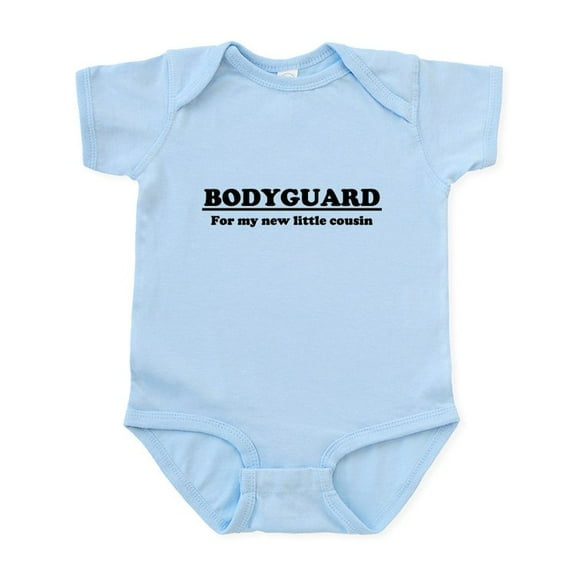 CafePress - Bodyguard For New Cousin Infant Bodysuit - Baby Light Bodysuit, Size Newborn - 24 Months