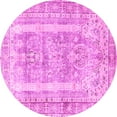 thumbnail image 1 of Ahgly Company Indoor Round Persian Pink Traditional Area Rugs, 6' Round, 1 of 4